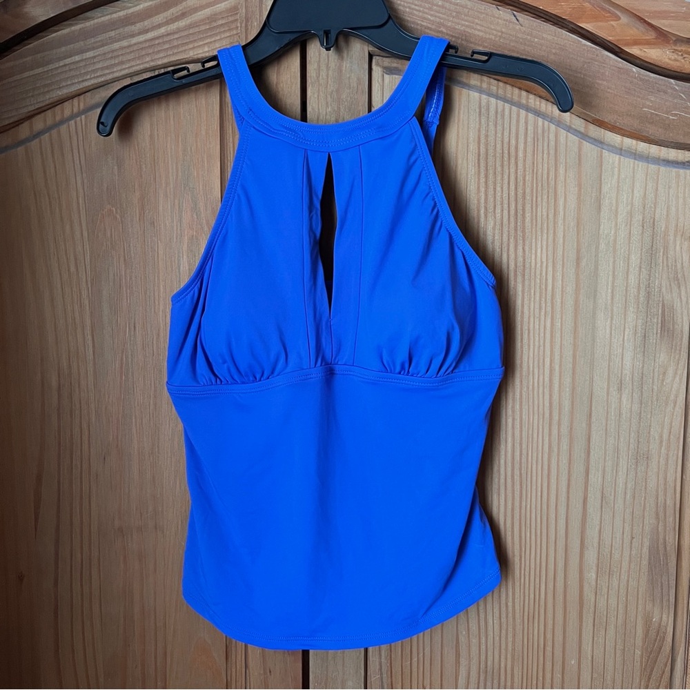 Blue Women's Swim Halter Top